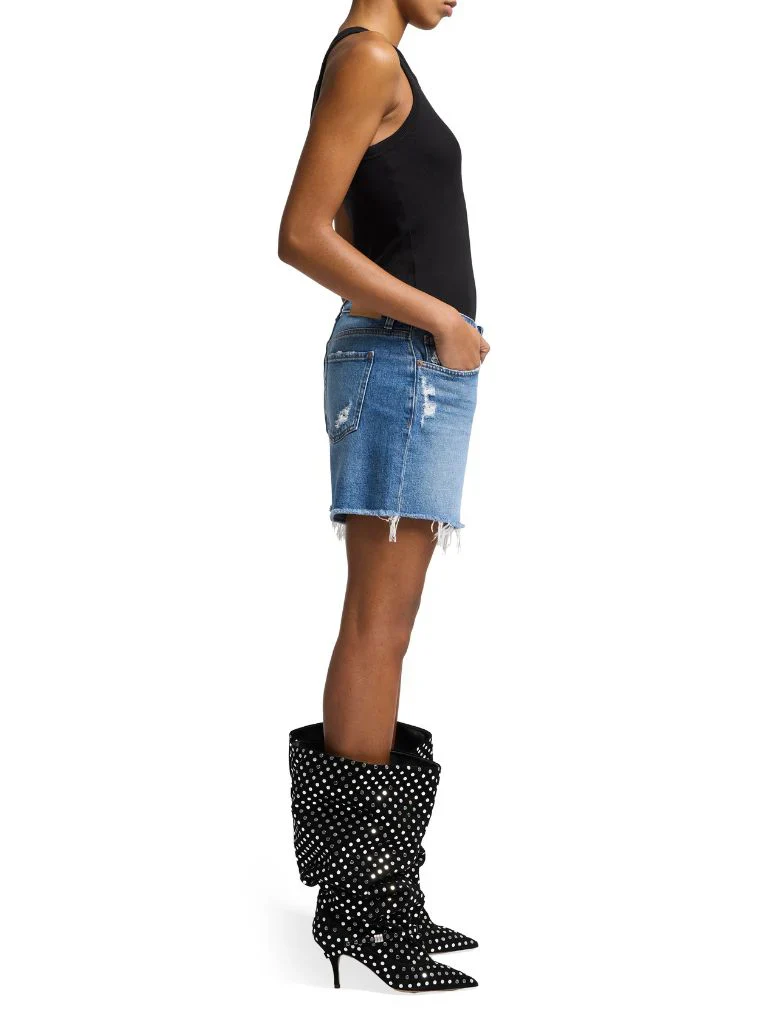 7 FOR ALL MANKIND- WOMEN'S MONROE DENIM SHORT - Image 2