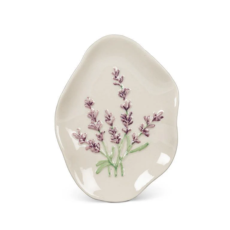 ABBOTT - PURPLE FLOWER ORGANIC DISH 5"