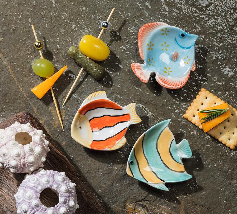 ABBOTT - SMALL STRIPED FISH DISH 3" - Image 3