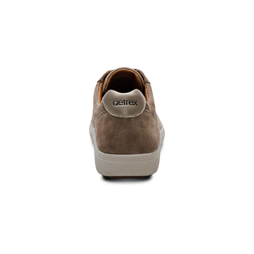 AETREX- WOMEN'S COURTNEY TAUPE LACE-UP SNEAKER - Image 4