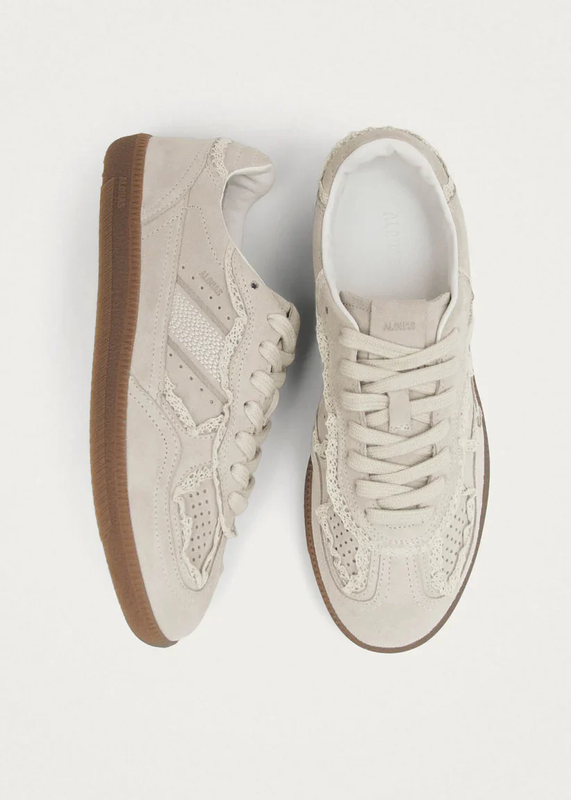 ALOHAS - WOMEN'S CROCHET CREAM LEATHER SNEAKER - Image 3