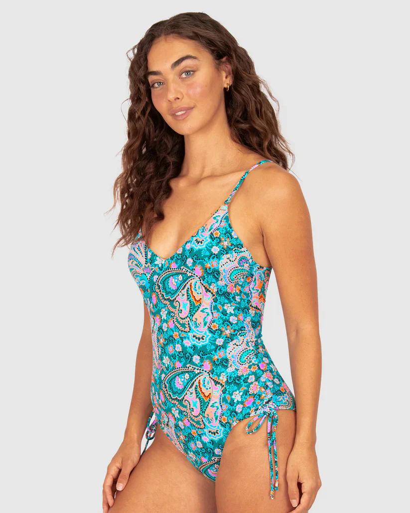 BAKU- WOMEN'S 1PC SOUTH BEACH RUCHED SIDE SWIMSUIT - Image 2
