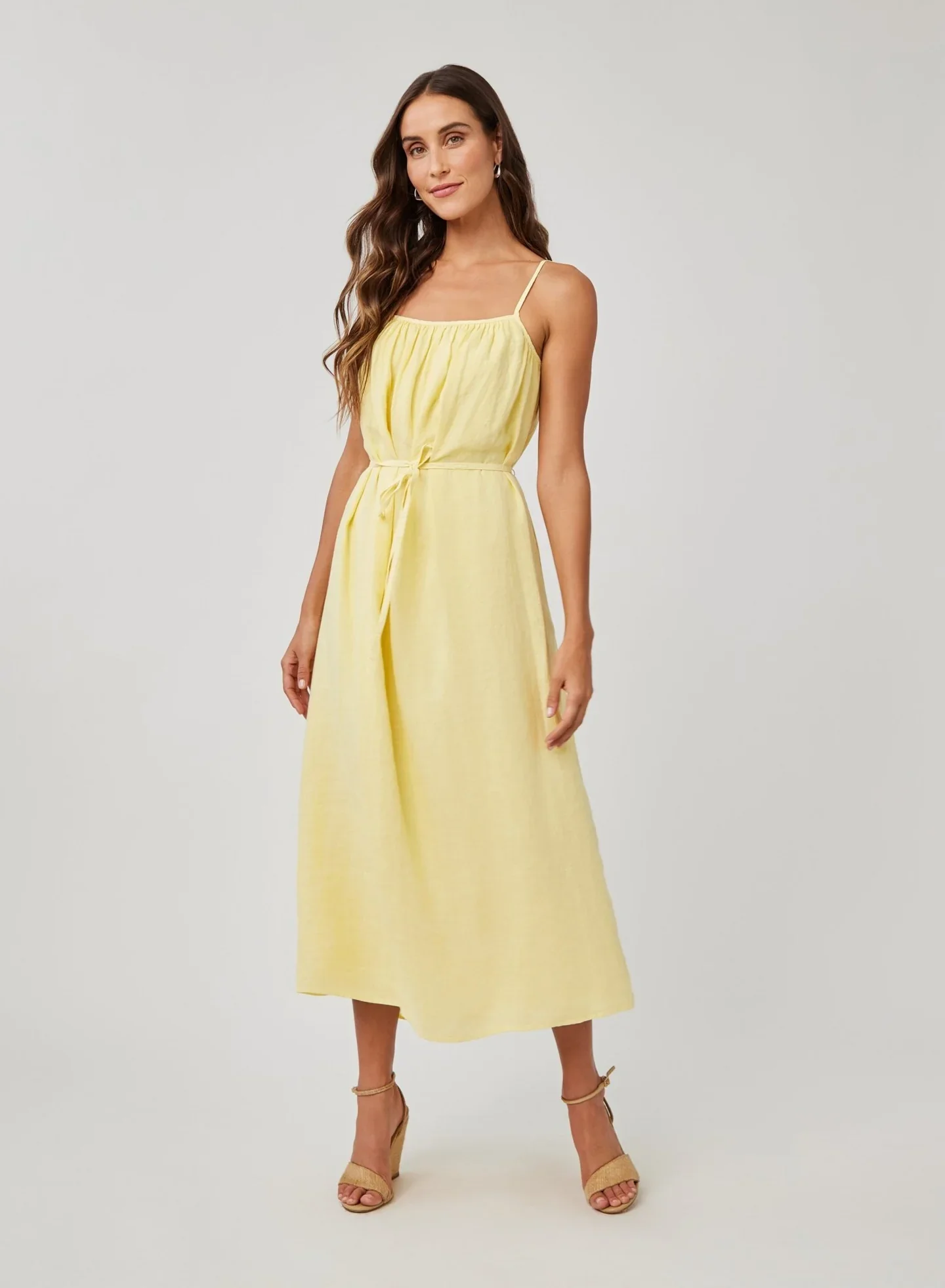 BELLA DAHL- WOMEN'S LINEN SHIRRED MAXI DRESS - Image 2