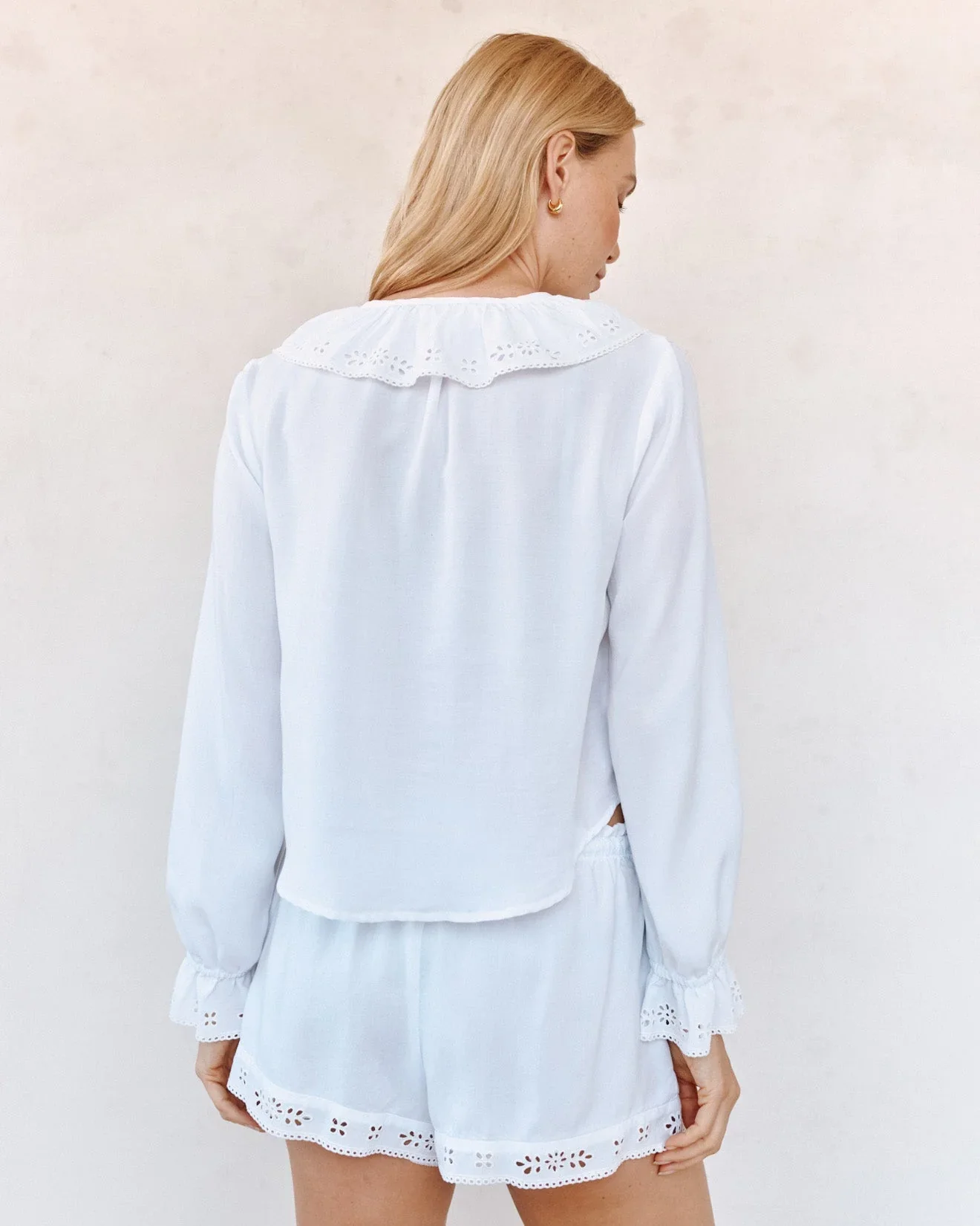 BELLA DAHL - WOMEN'S L/S TIE NECK RUFFLE TOP - Image 2