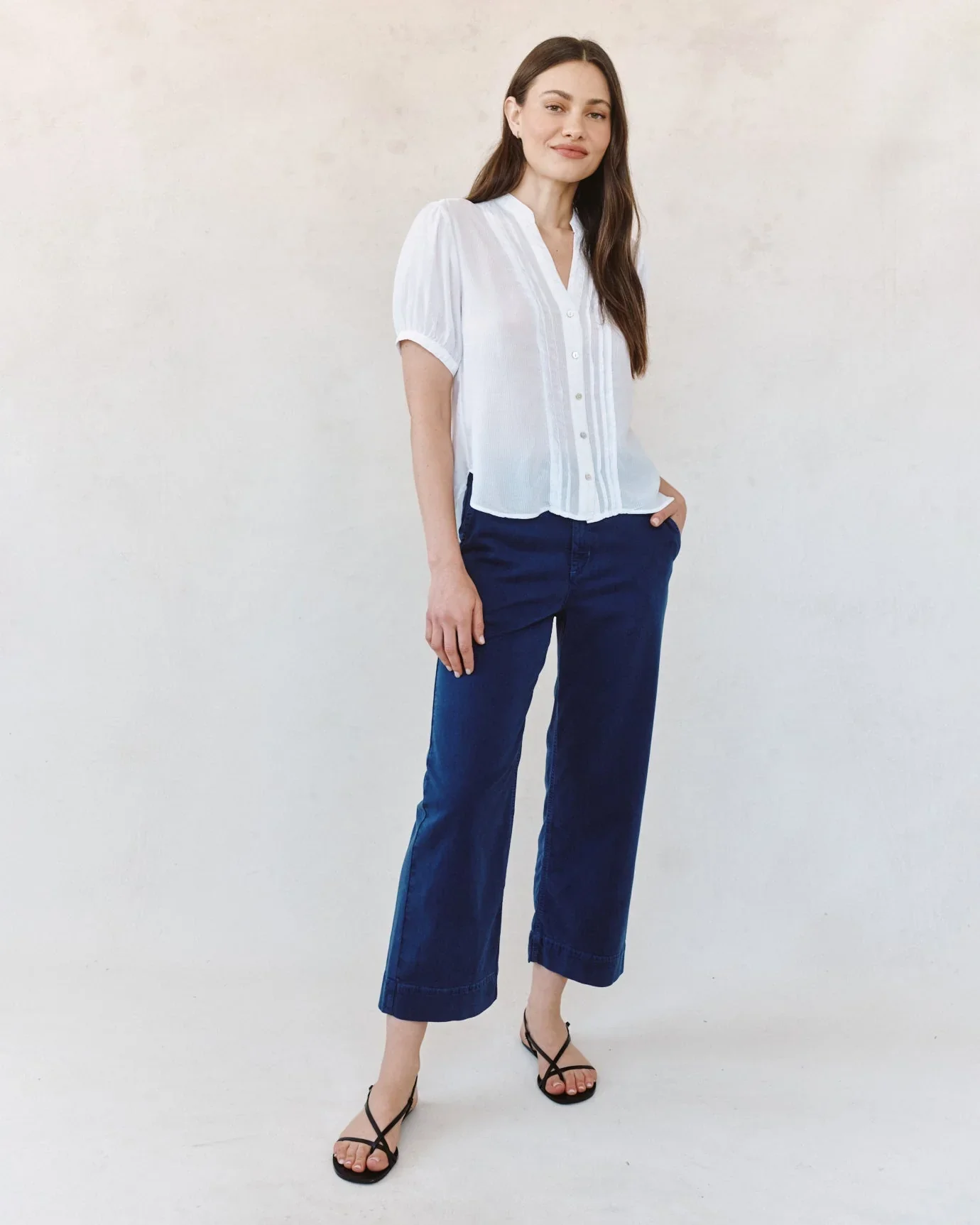 BELLA DAHL - WOMEN'S S/S PINTUCK SHIRT - Image 3