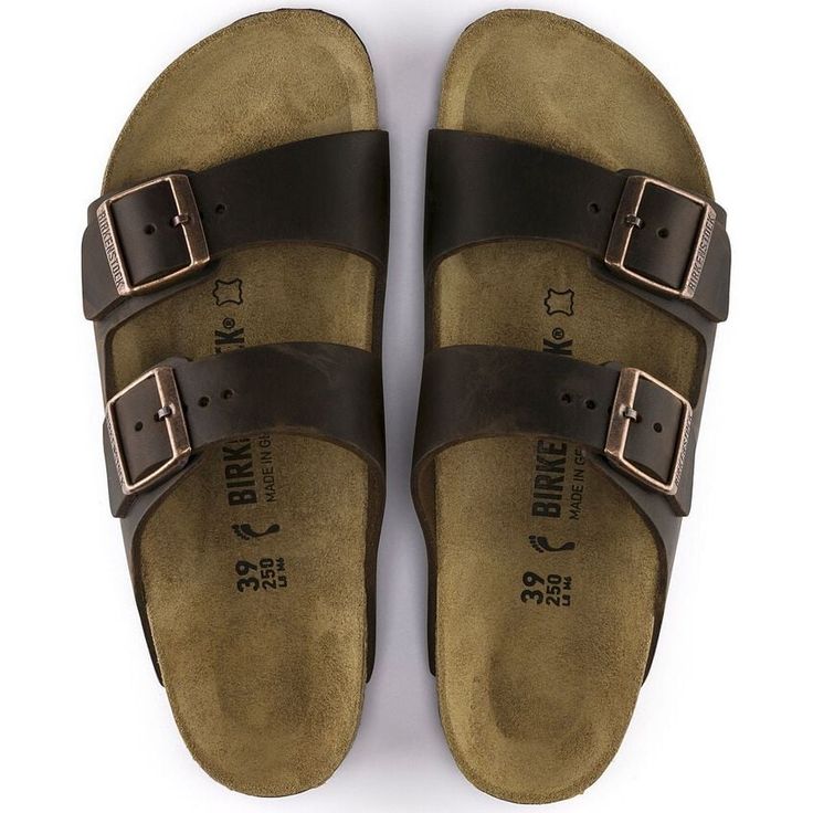 BIRKENSTOCK- ARIZONA OILED LEATHER SANDAL - Image 3