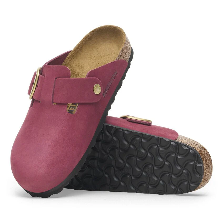 BIRKENSTOCK- BOSTON NUBUCK LEATHER BIG BUCKLE SHOE - Image 4