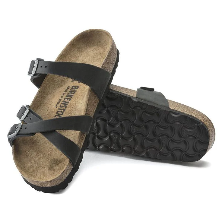 BIRKENSTOCK- FRANCA OILED LEATHER SANDAL - Image 4