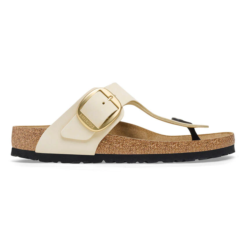 BIRKENSTOCK- GIZEH BIG BUCKLE NUBUCK LEATHER SANDAL