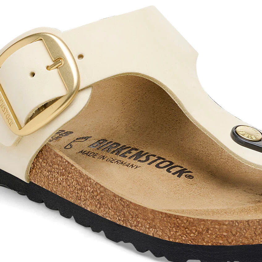 BIRKENSTOCK- GIZEH BIG BUCKLE NUBUCK LEATHER SANDAL - Image 3