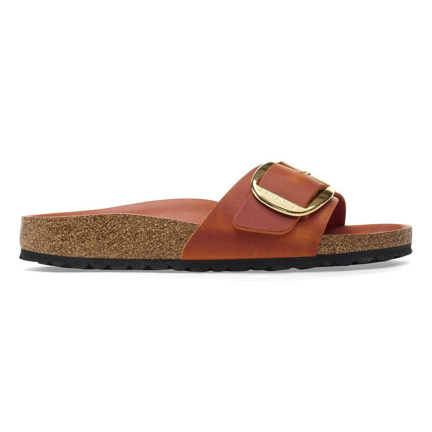 BIRKENSTOCK- MADRID OILED LEATHER BIG BUCKLE SANDAL
