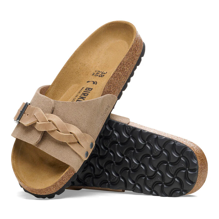 BIRKENSTOCK- OITA BRAIDED SUEDE LEATHER SANDAL - Image 3