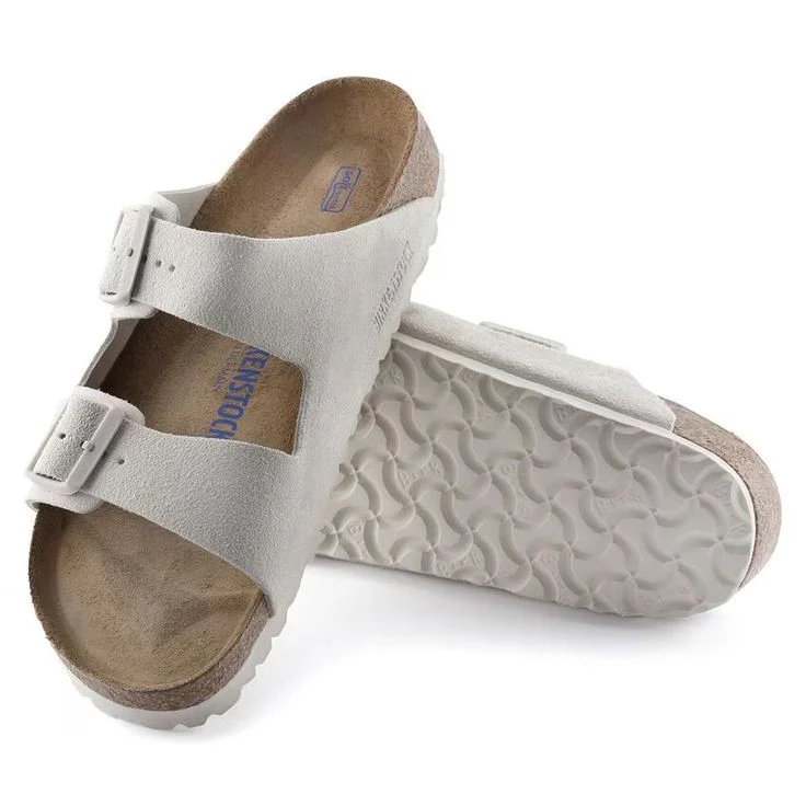 BIRKENSTOCK- ARIZONA SOFT FOOTBED SUEDE LEATHER SANDAL - Image 4