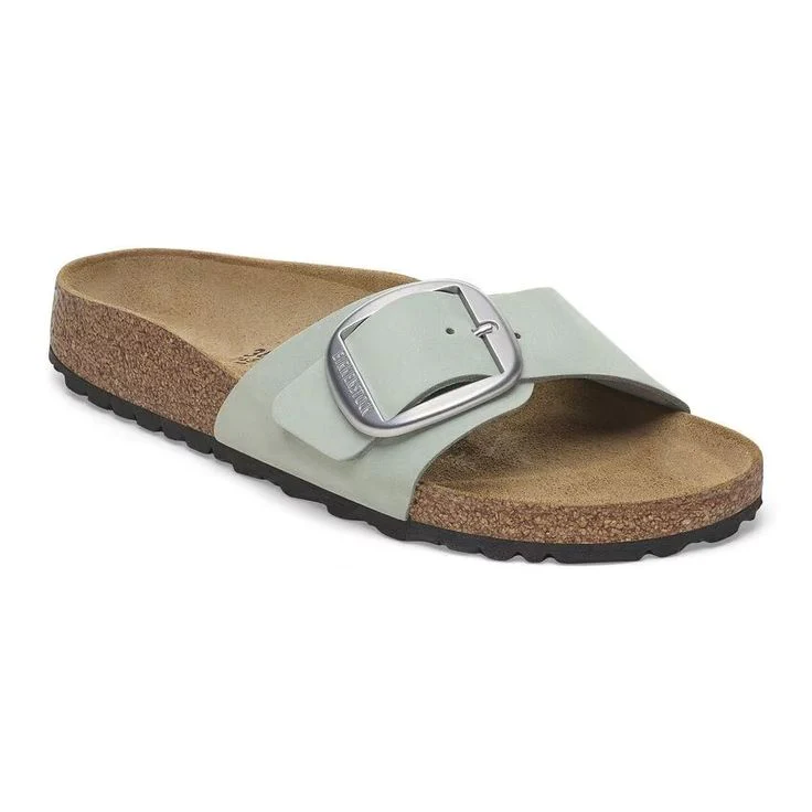 BIRKENSTOCK- MADRID BIG BUCKLE LEATHER NUBUCK SANDAL - Image 2
