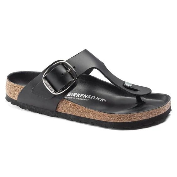 BIRKENSTOCK- GIZEH BIG BUCKLE OILED NUBUCK SANDAL - Image 2