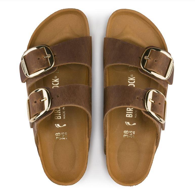 BIRKENSTOCK - ARIZONA BIG BUCKLE OILED LEATHER SANDAL - Image 3