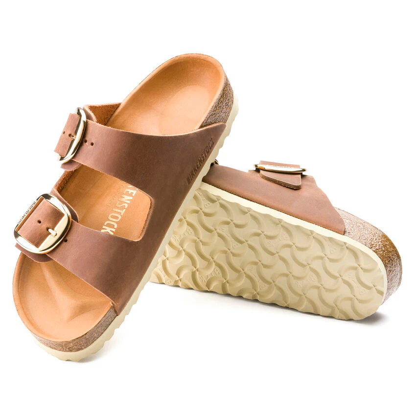 BIRKENSTOCK - ARIZONA BIG BUCKLE OILED LEATHER SANDAL - Image 4