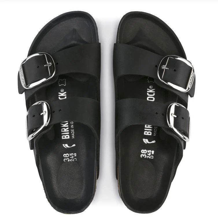 BIRKENSTOCK - ARIZONA BIG BUCKLE OILED LEATHER SANDAL - Image 3