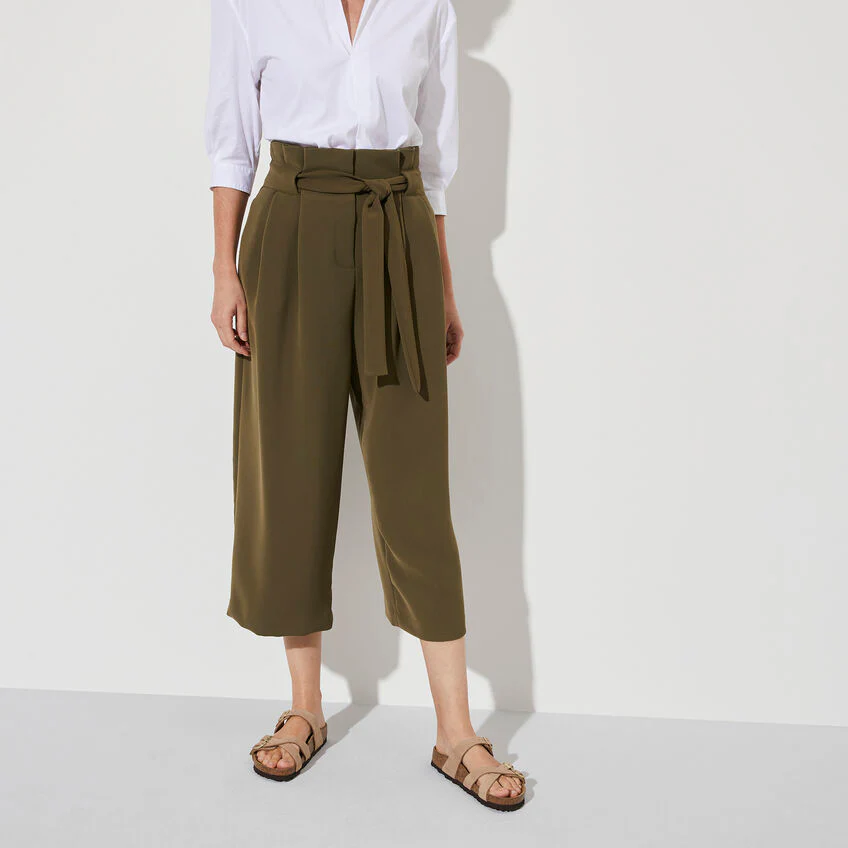 BIRKENSTOCK- FRANCA SOFT FOOTBED NUBUCK LEATHER SANDAL - Image 6