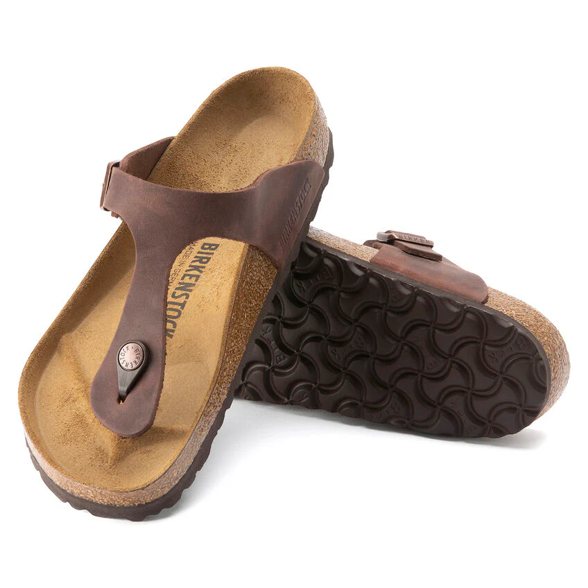 BIRKENSTOCK- GIZEH OILED LEATHER SANDAL - Image 4