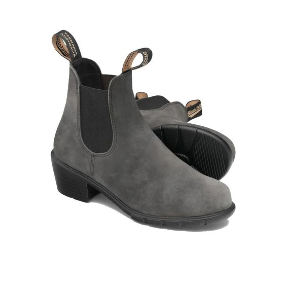 BLUNDSTONE - WOMEN'S 2064 RUSTIC BLACK HEELED BOOT - Image 3