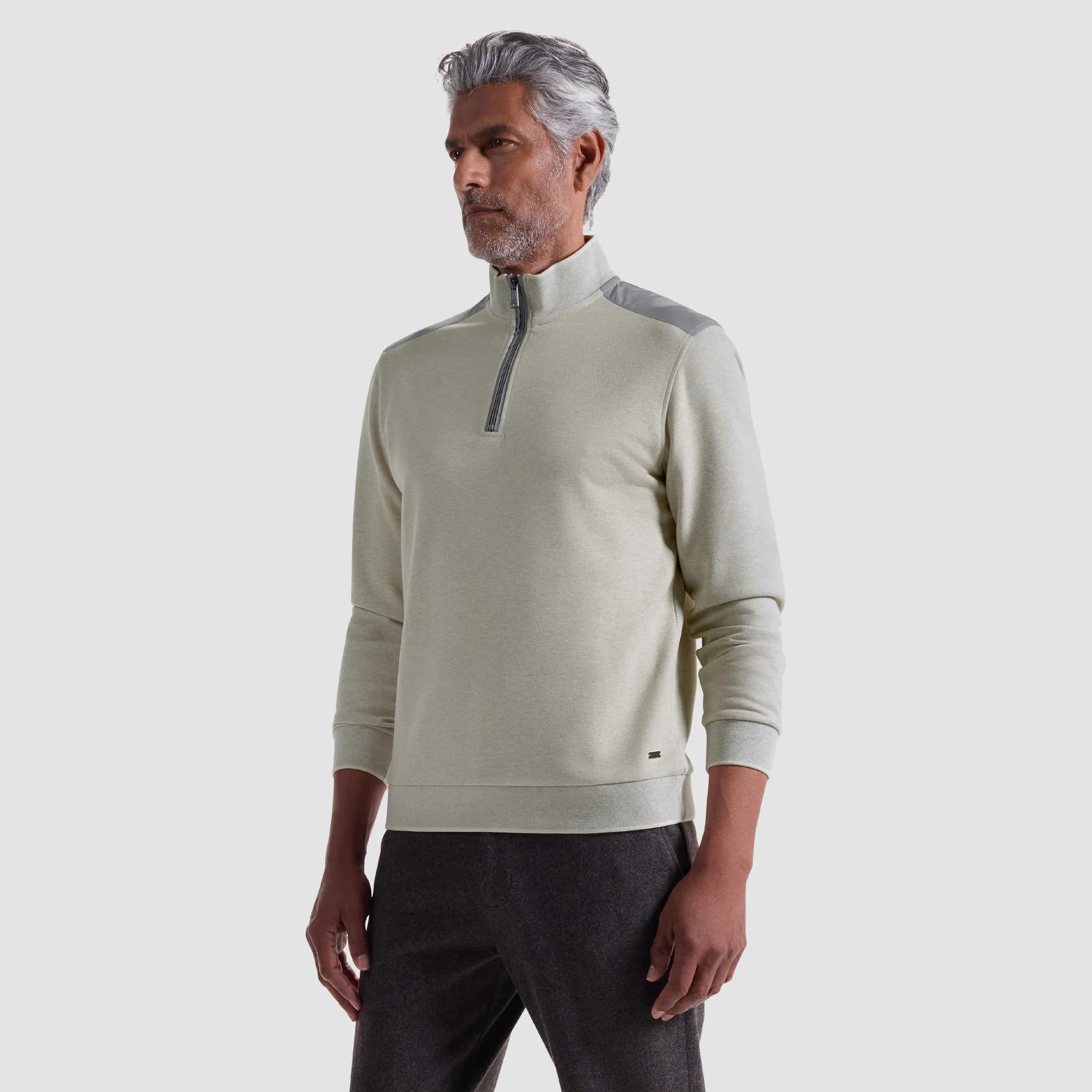 BUGATCHI - MEN'S 1/4 ZIP SWEATER - Image 3