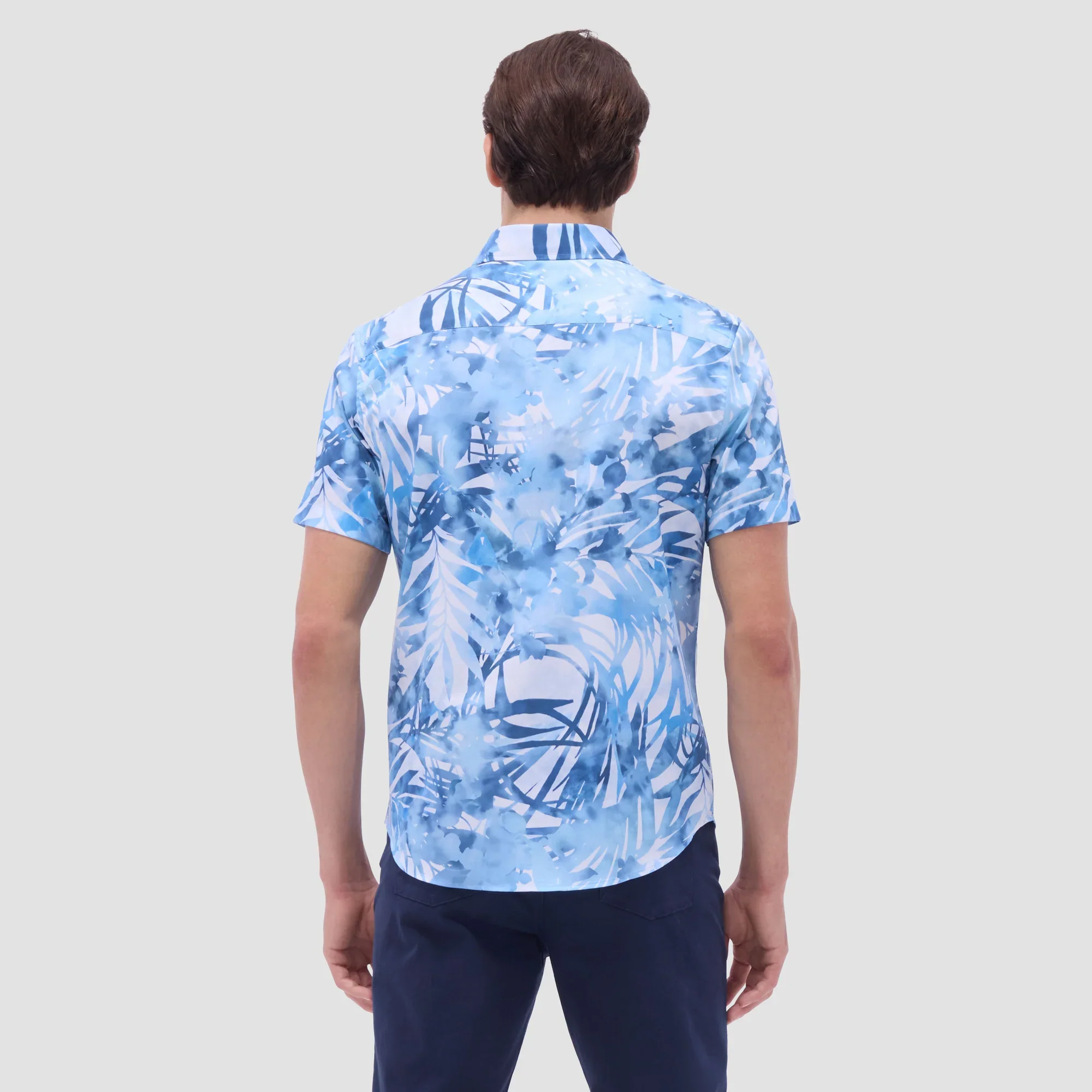 BUGATCHI- Men's Orson Floral Short-Sleeve Shirt - Image 3