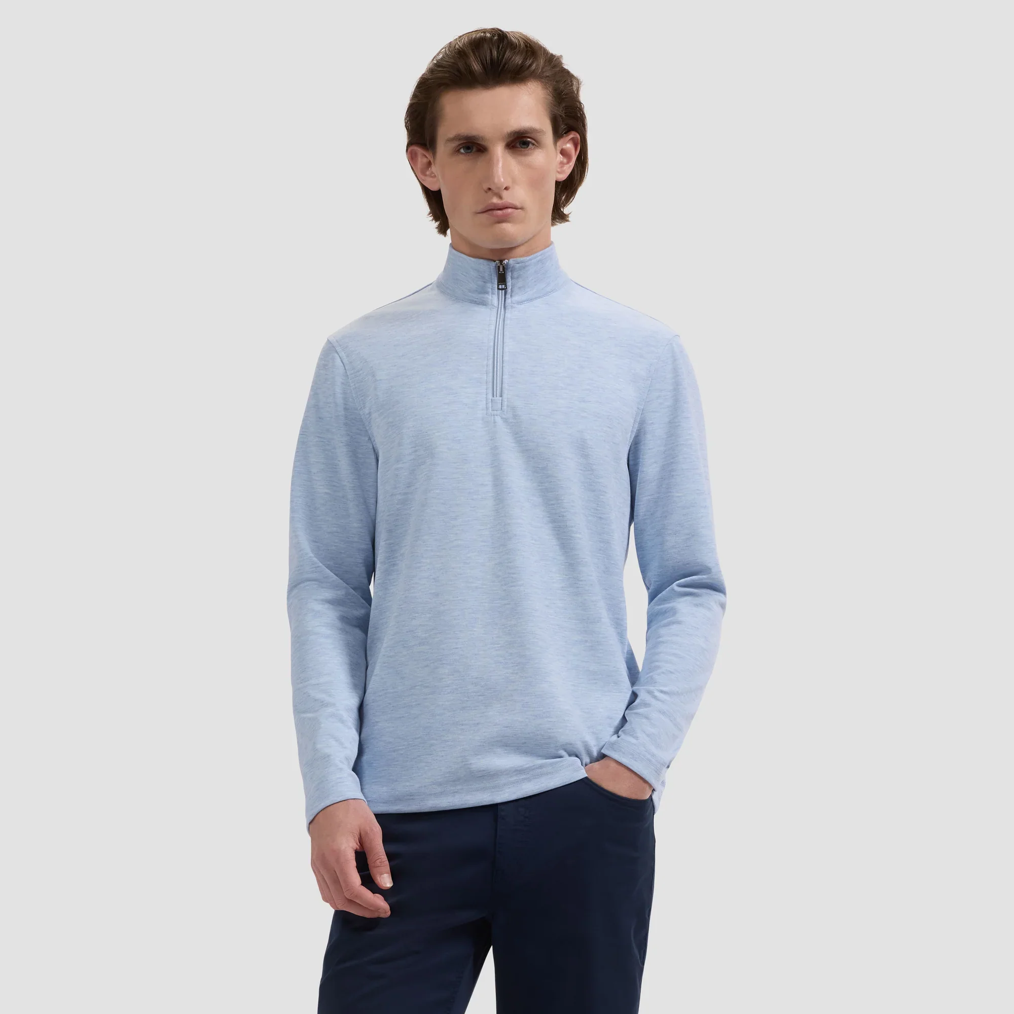 BUGATCHI - L/S QUARTER ZIP KNIT JF2425K88 - Image 2