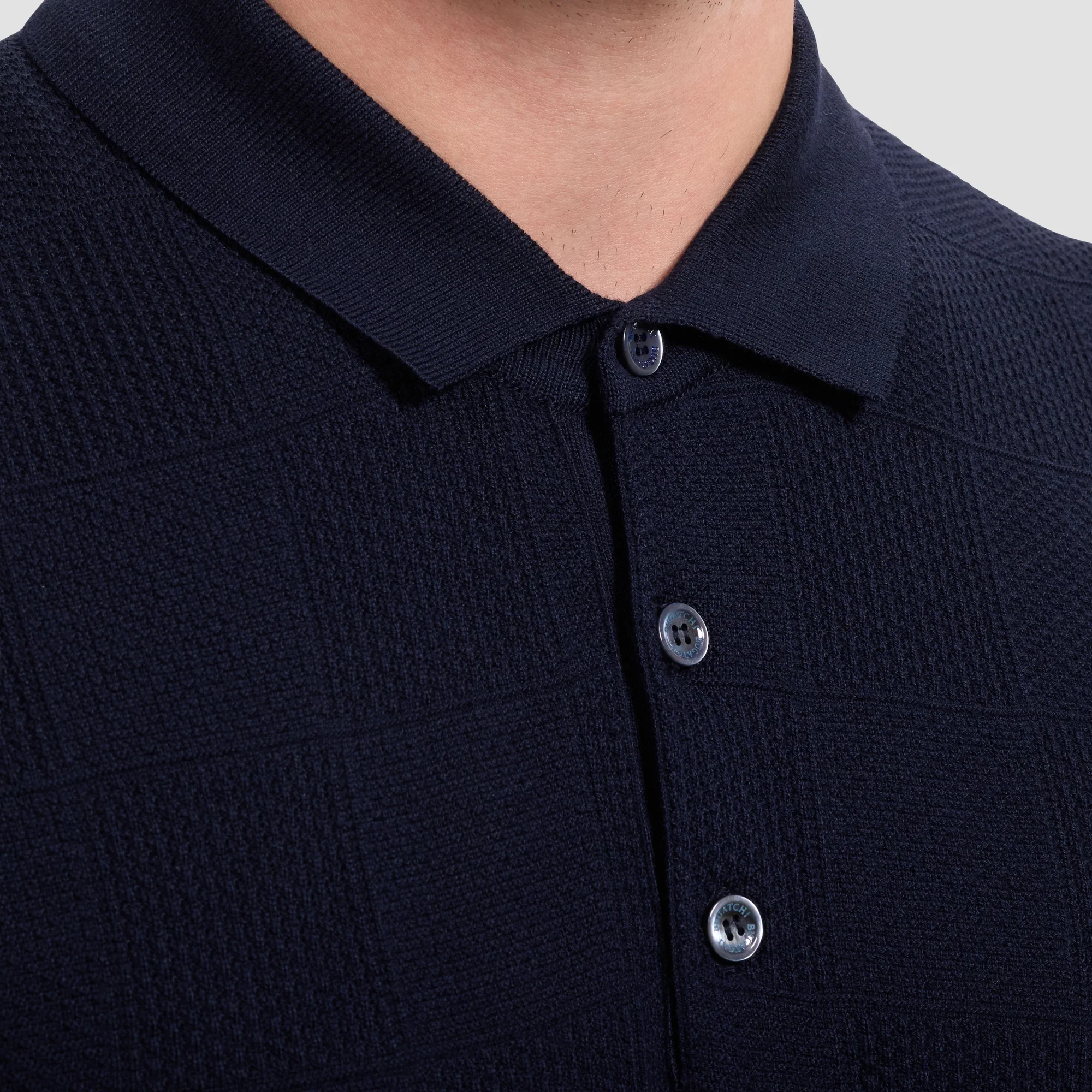 BUGATCHI - S/S 3 BUTTON POLO SWEATER JH262PO1 - Image 10