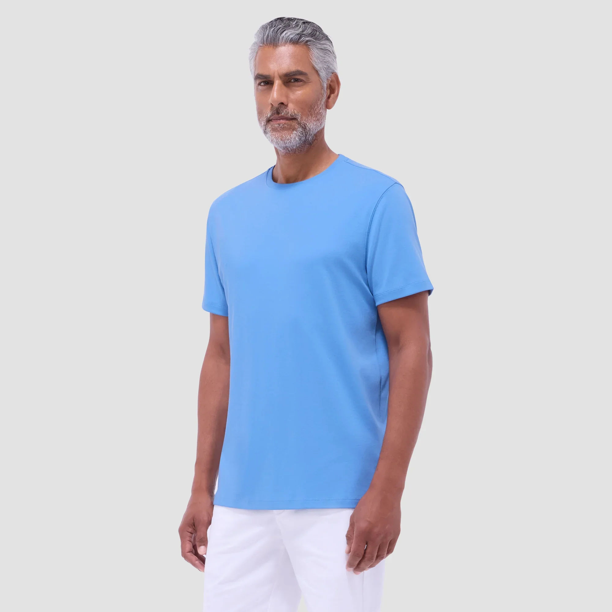 BUGATCHI - S/S HANK PIMA CREW NECK ISF1500F5 - Image 3