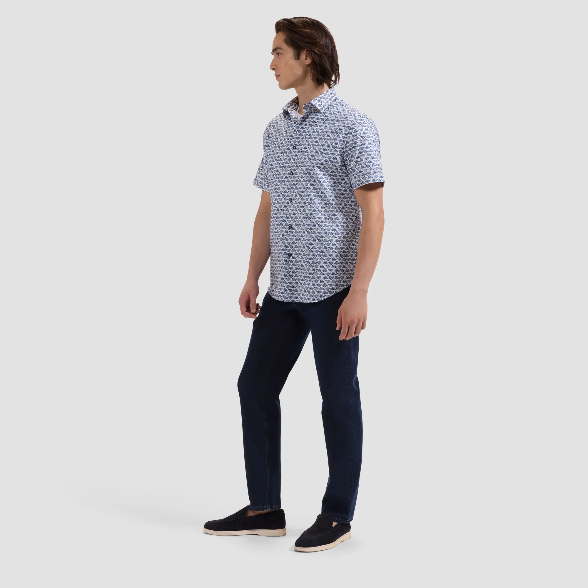 BUGATCHI - S/S ORSON WOVEN SHAPED JS3139S52S - Image 4