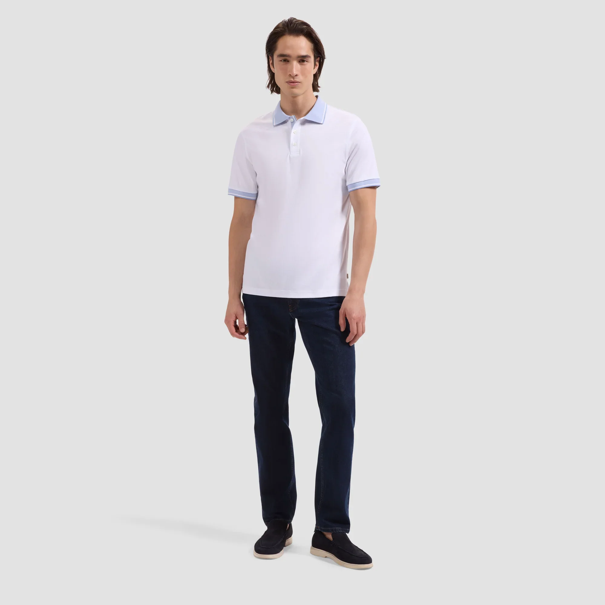 BUGATCHI - S/S THREE BUTTON POLO JF2050F12 - Image 8