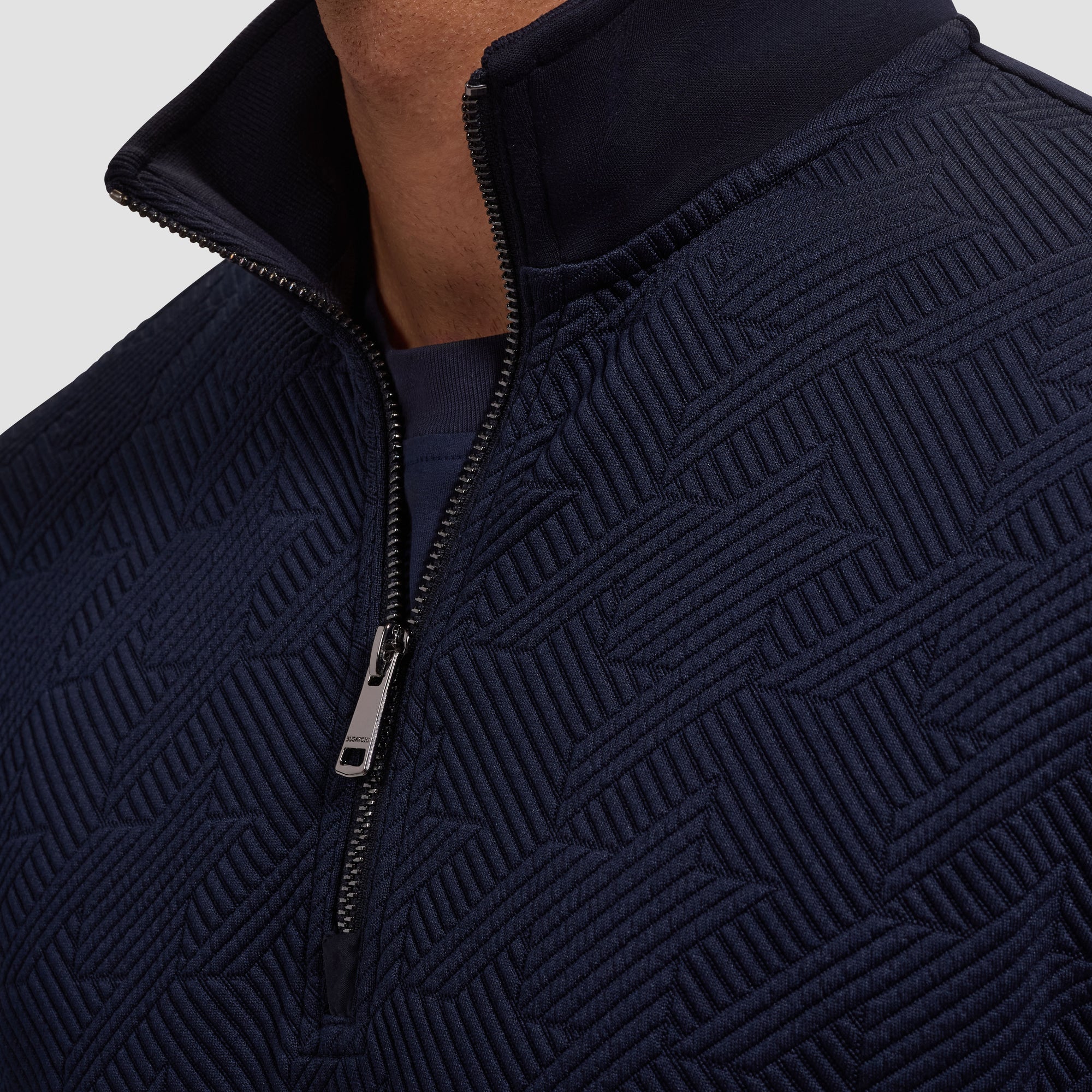 BUGATCHI - SOFT TOUCH 1/4 ZIP KNIT JF2420K44 - Image 5