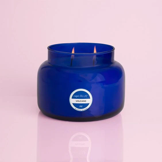CAPRI- 48OZ JUMBO BLUE VOLCANO CANDLE - Image 2