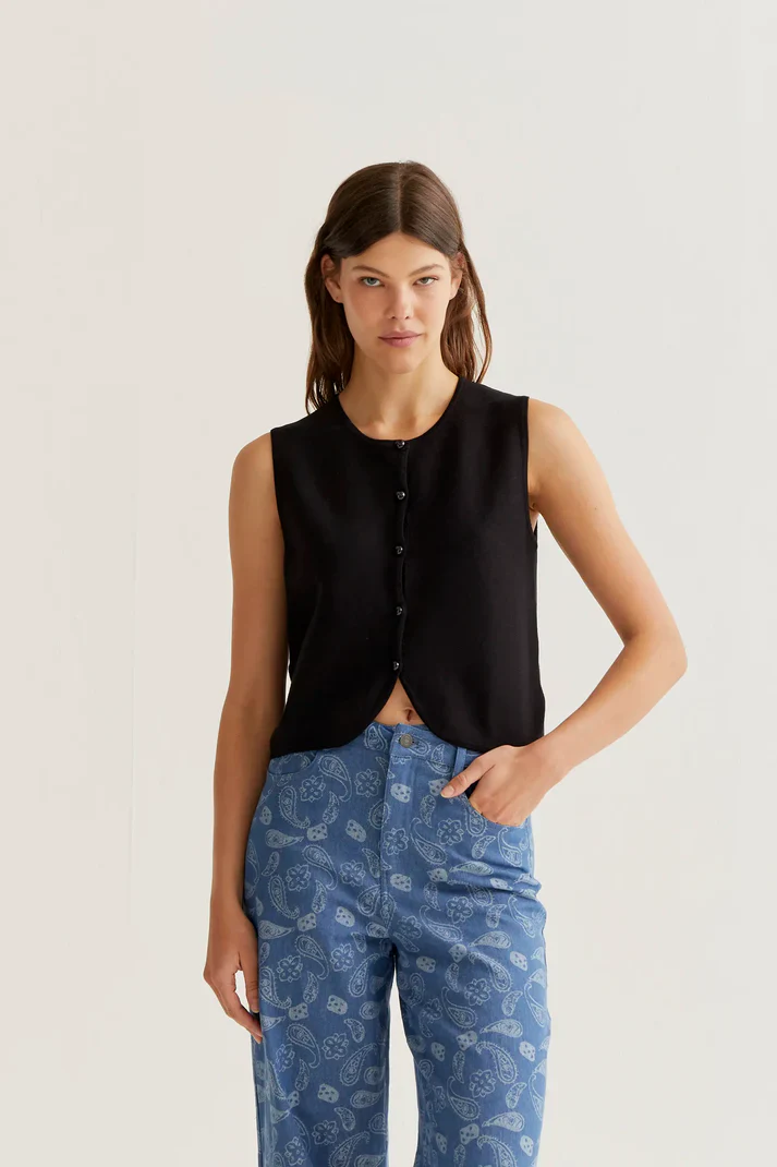 COMPANIA FANTASTICA - KNITTED VEST TOP
