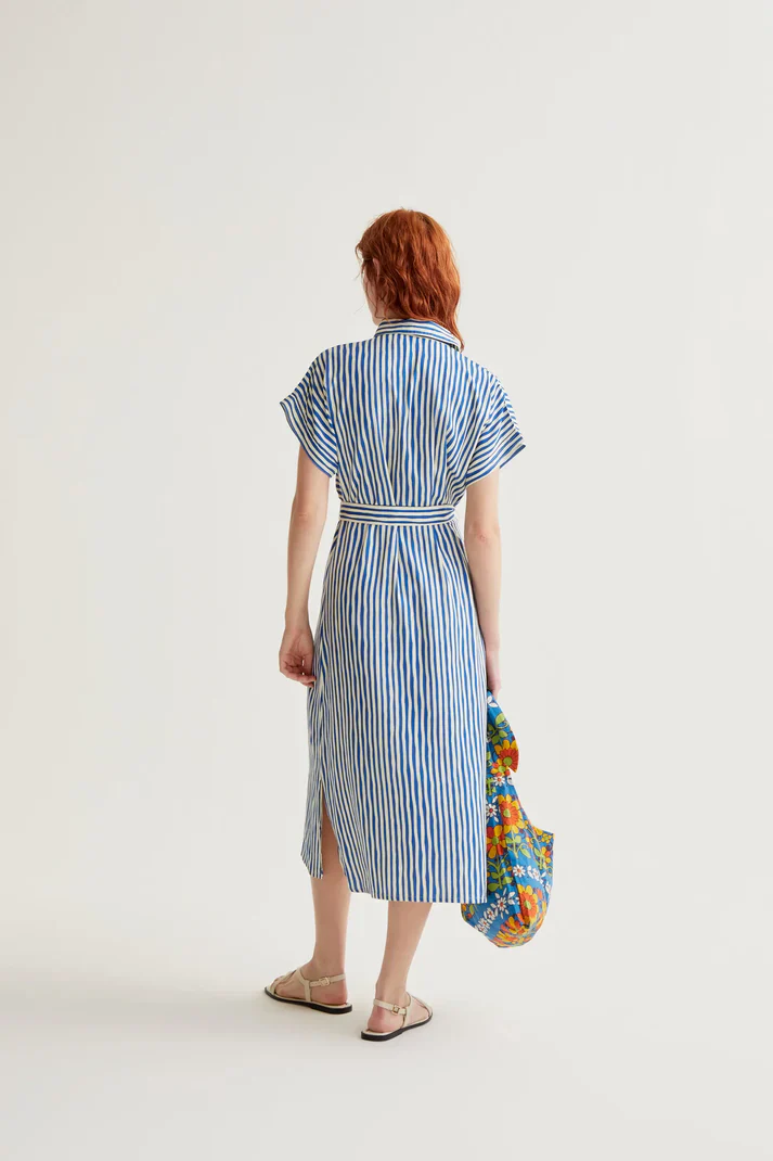 COMPANIA FANTASTICA - LABAGNA PRINT MIDI DRESS - Image 4