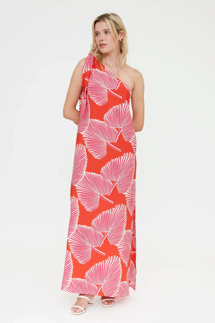COMPANIA FANTASTICA - PALM TREE LONG DRESS