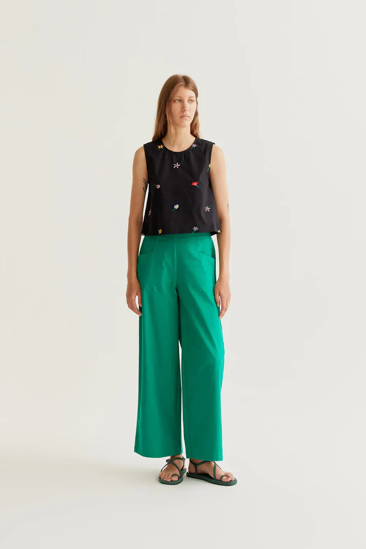 COMPANIA FANTASTICA - TOP WITH GARDEN FLOWERS - Image 2