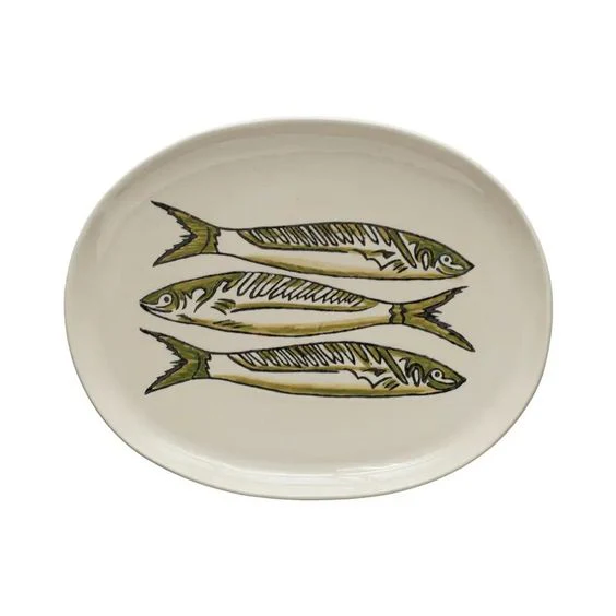 CREATIVE CO-OP- SARDINES PLATTER