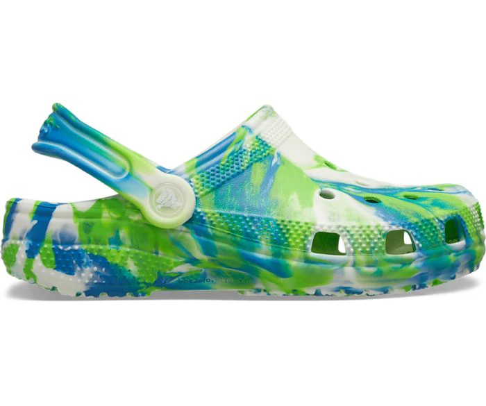 CROCS- KIDS CLASSIC GLOW-IN-THE-DARK MARBLED CLOG - Image 4