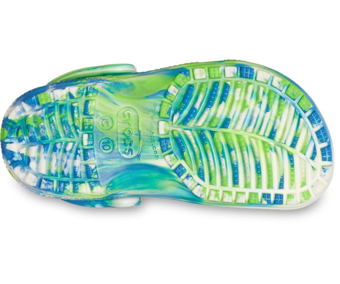 CROCS- KIDS CLASSIC GLOW-IN-THE-DARK MARBLED CLOG - Image 6