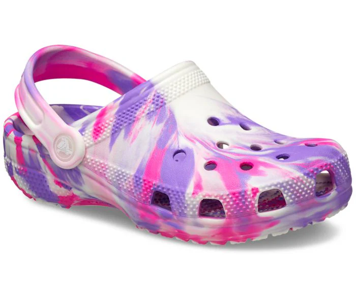 CROCS- KIDS CLASSIC GLOW-IN-THE-DARK MARBLED CLOG - Image 2