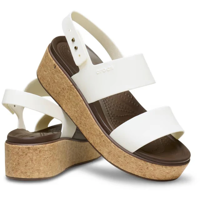 CROCS- WOMEN'S BROOKLYN CORK LOW WEDGE SANDAL - Image 2