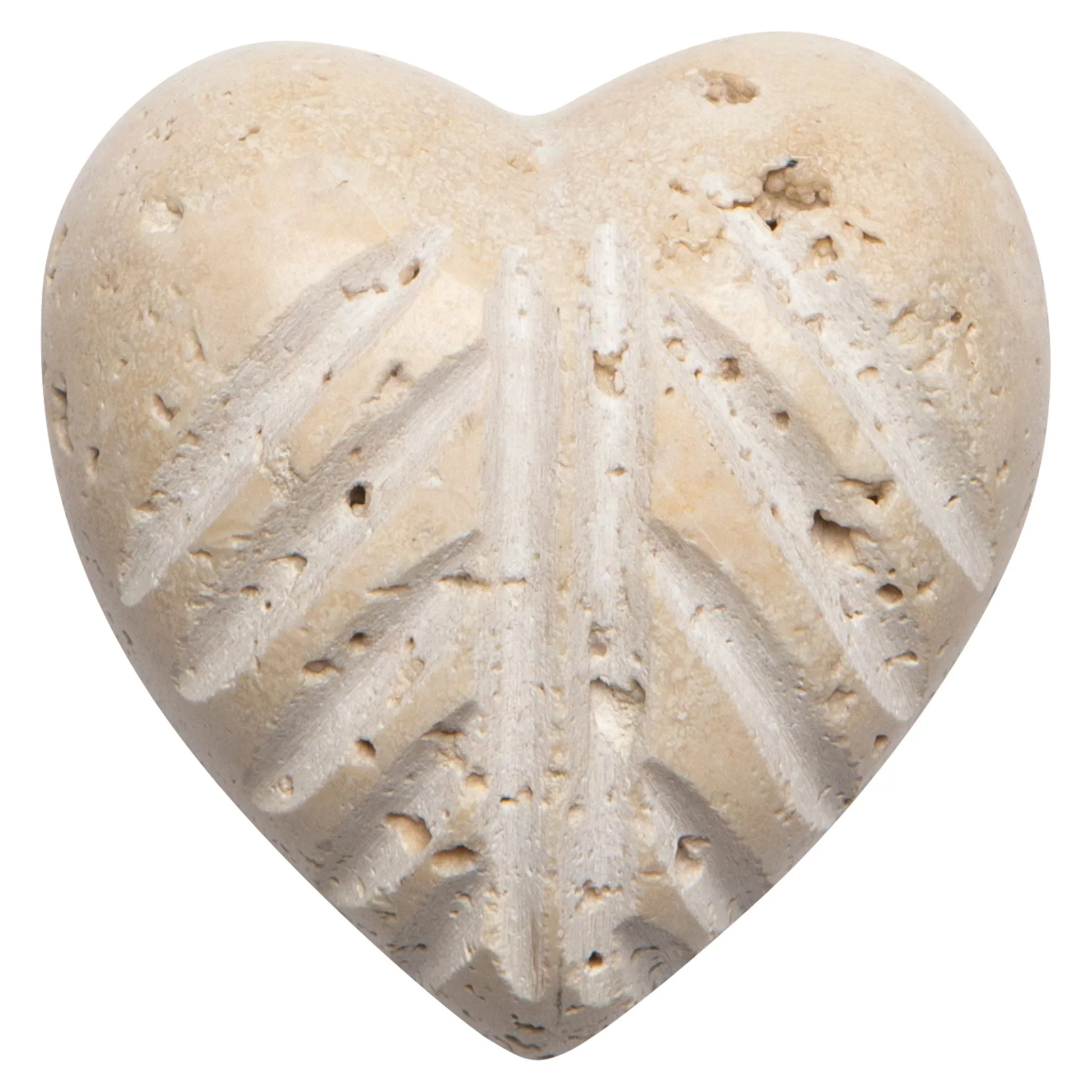 DANICA - Beige Marble Heart Medium