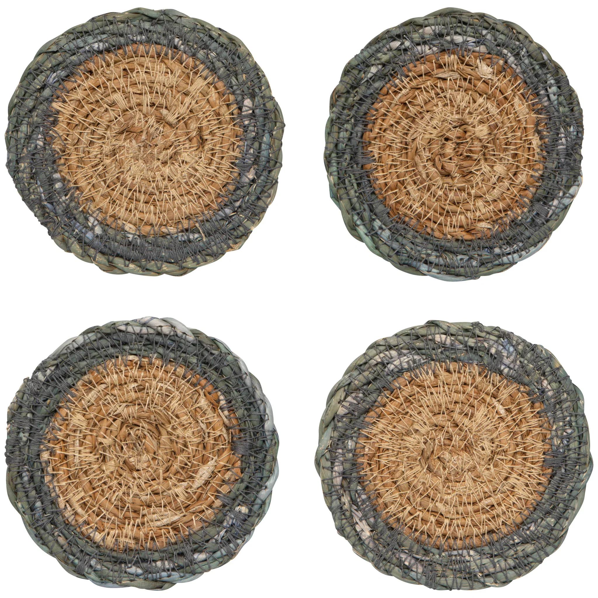 DANICA - COASTER SET/4 SEAGRASS BAYBLUE