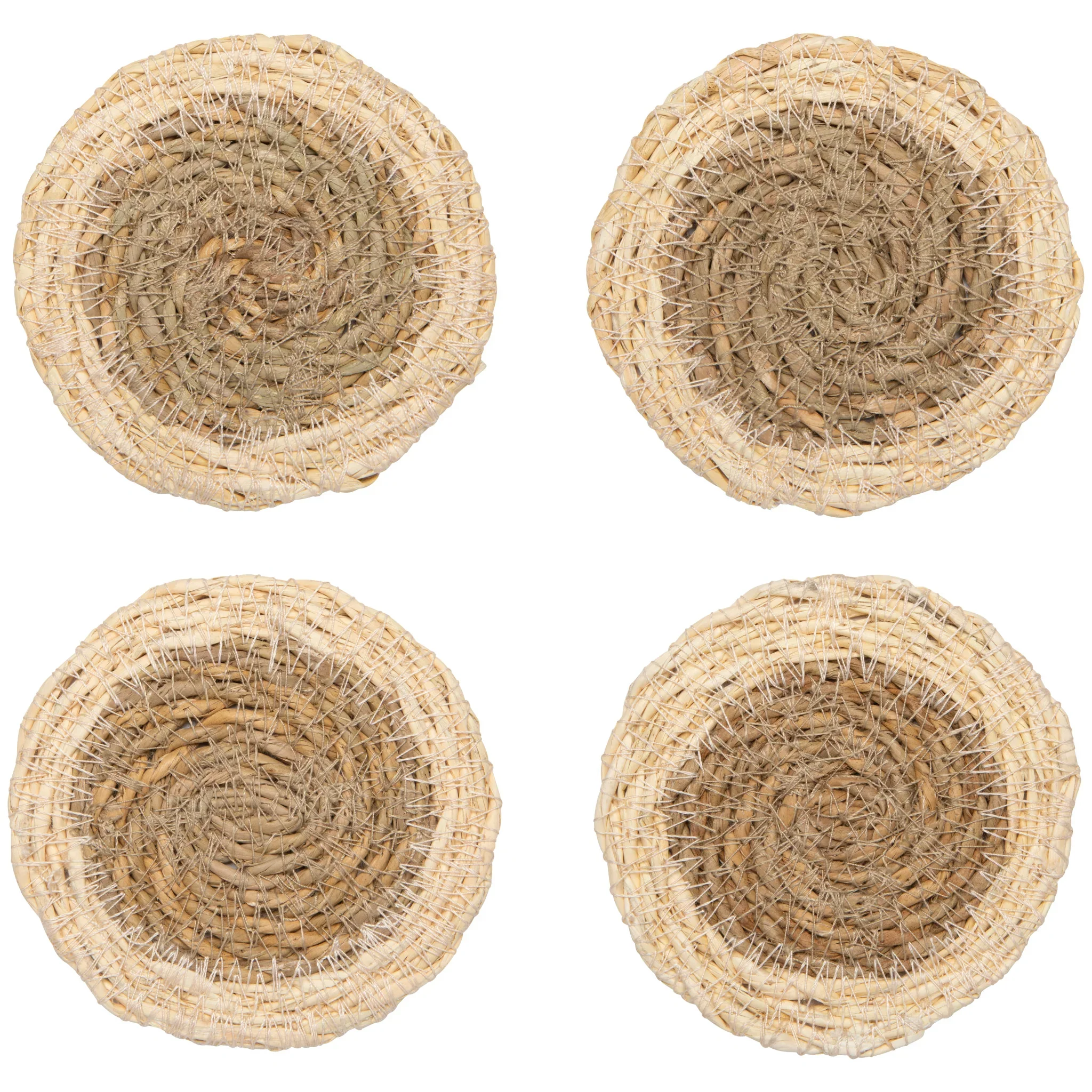 DANICA - COASTER SET/4 SEAGRASS WHITE