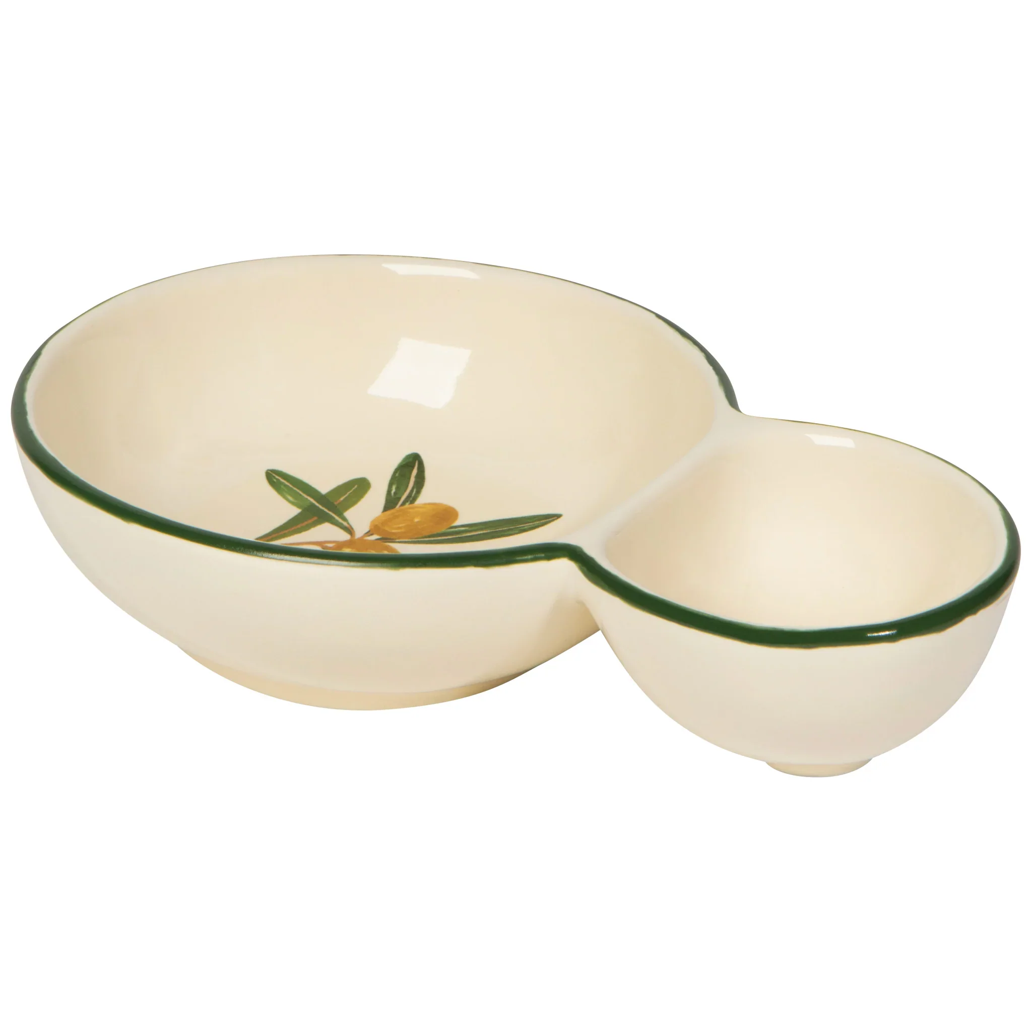 DANICA - DISH DIVIDED OLIVE - Image 3