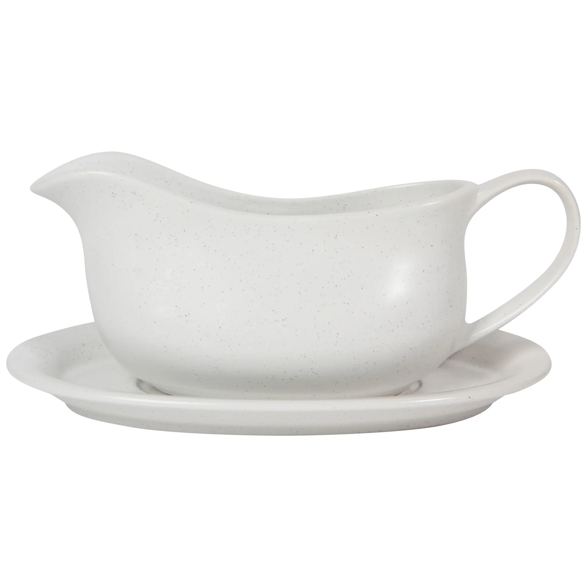 DANICA - GRAVY BOAT WITH SAUCER WHITE