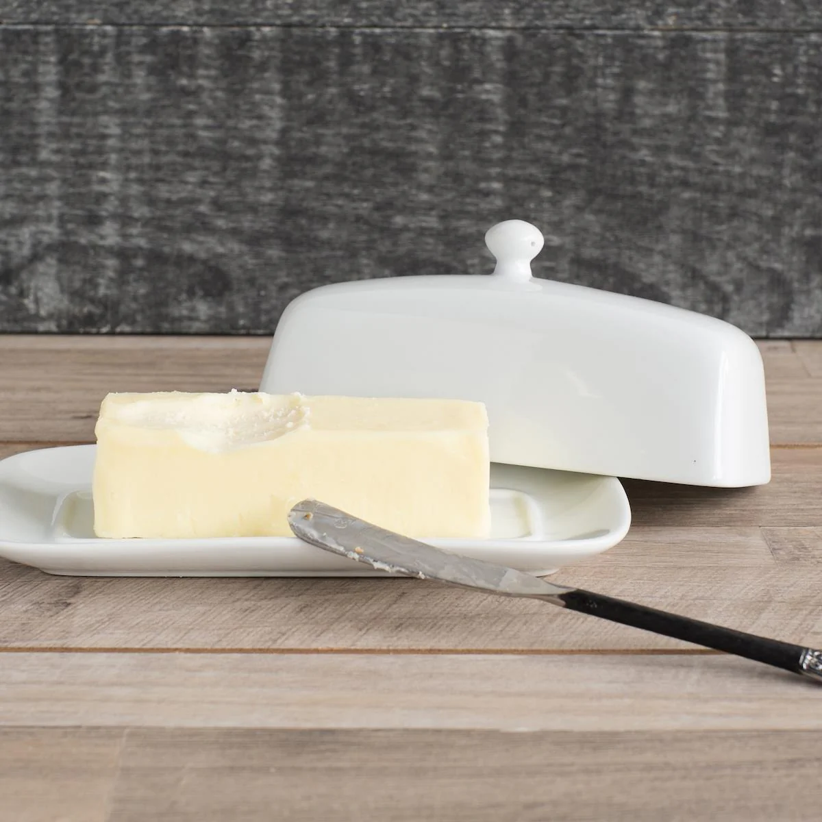 DANICA- Rectangular Butter Dish White - Image 2