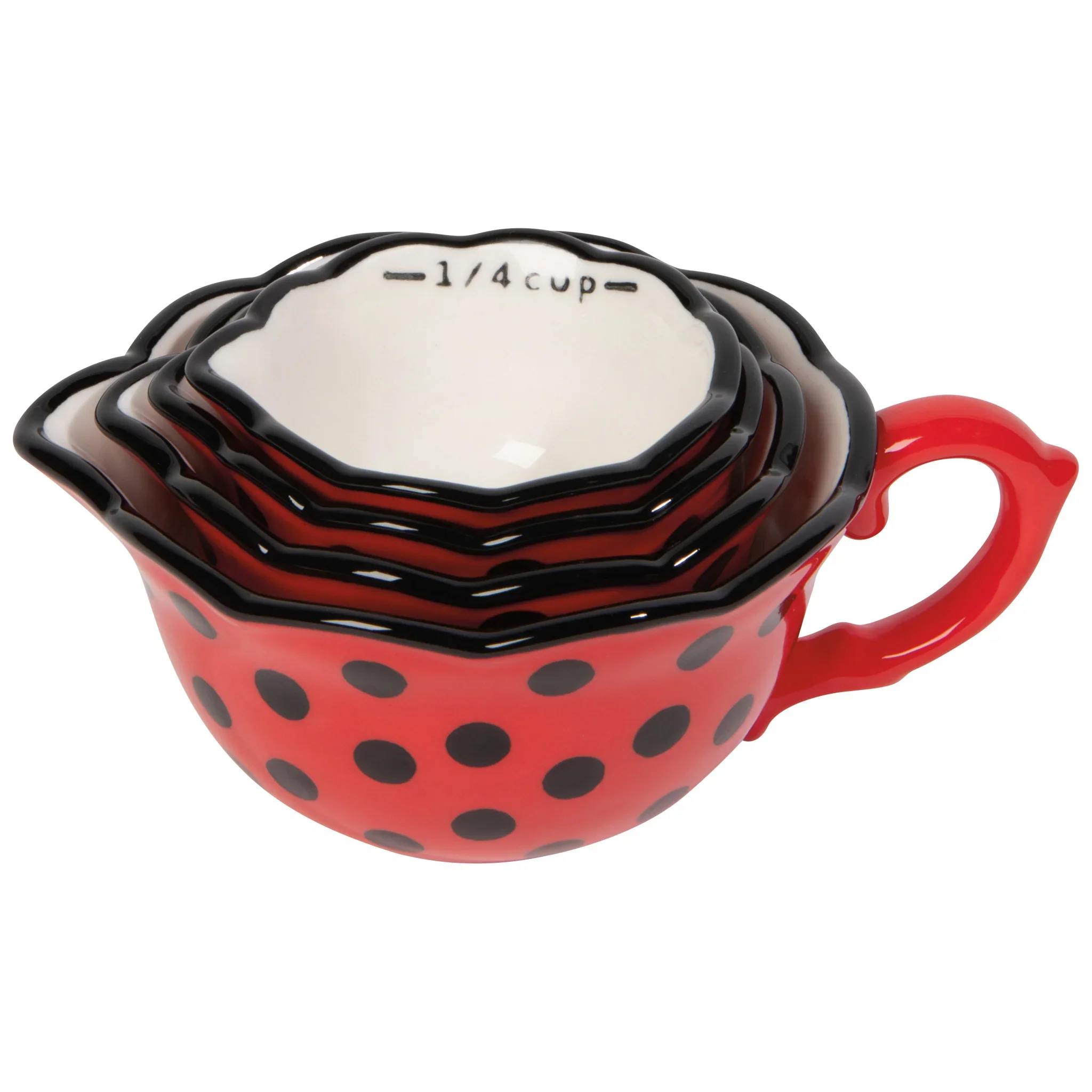 DANICA - SET/4 MEASURING CUPS LADYBUGS - Image 2